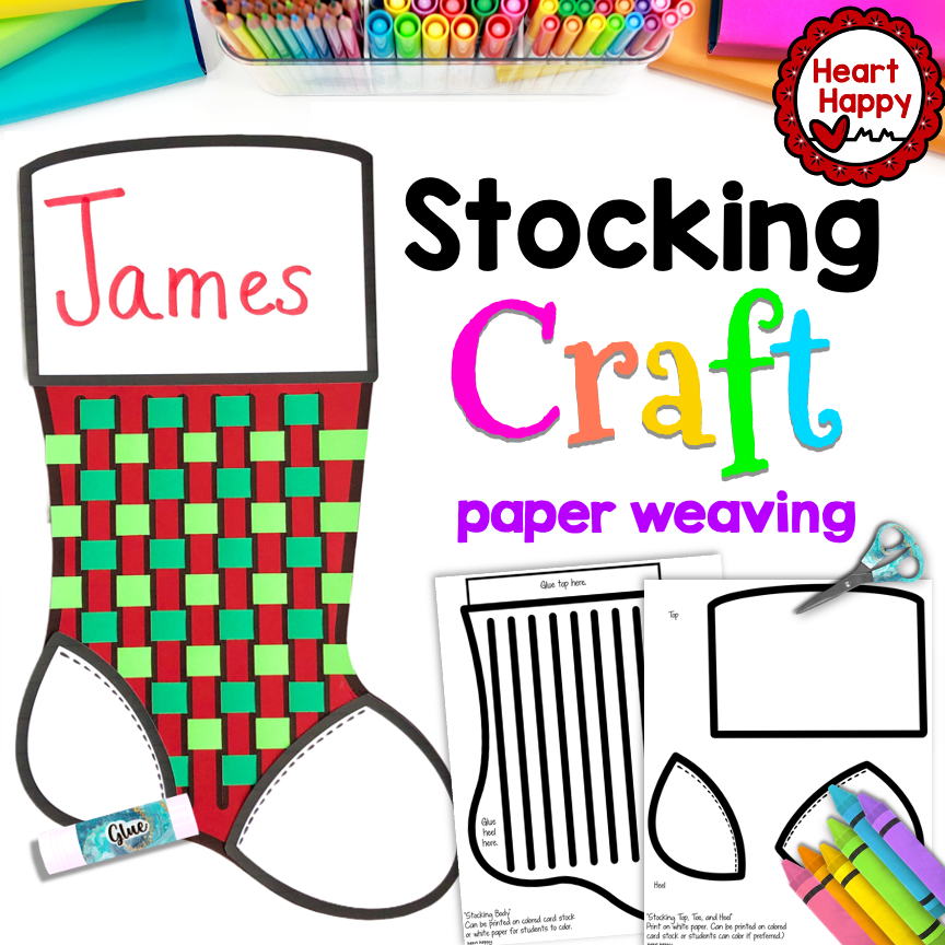 Christmas Stocking Weaving Craft