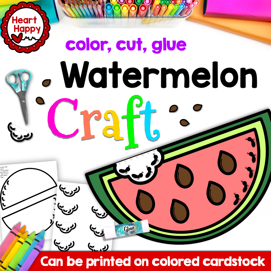 Watermelon Craft | Fruit Craft | Spring and Summer Craft