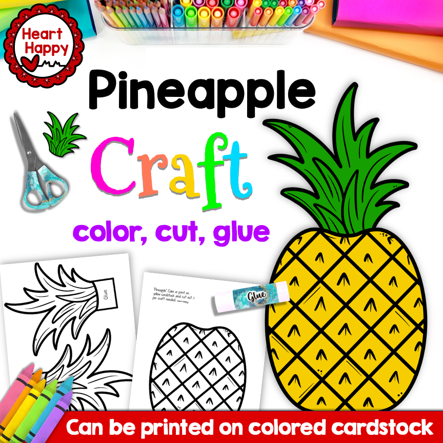Pineapple Craft | Fruit Craft | Nutrition Activity | Summer Craft