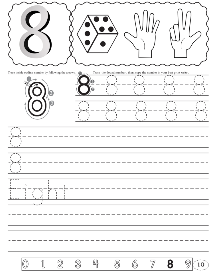 Learn Numbers 0 to 9: Fun and Easy Handwriting Practice Worksheet ...