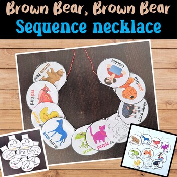 Brown Bear Brown Bear activities, Sequencing necklace, Back to school