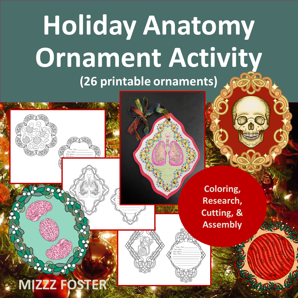 Holiday Anatomy & Physiology / Health / Biology Ornaments (26 unique