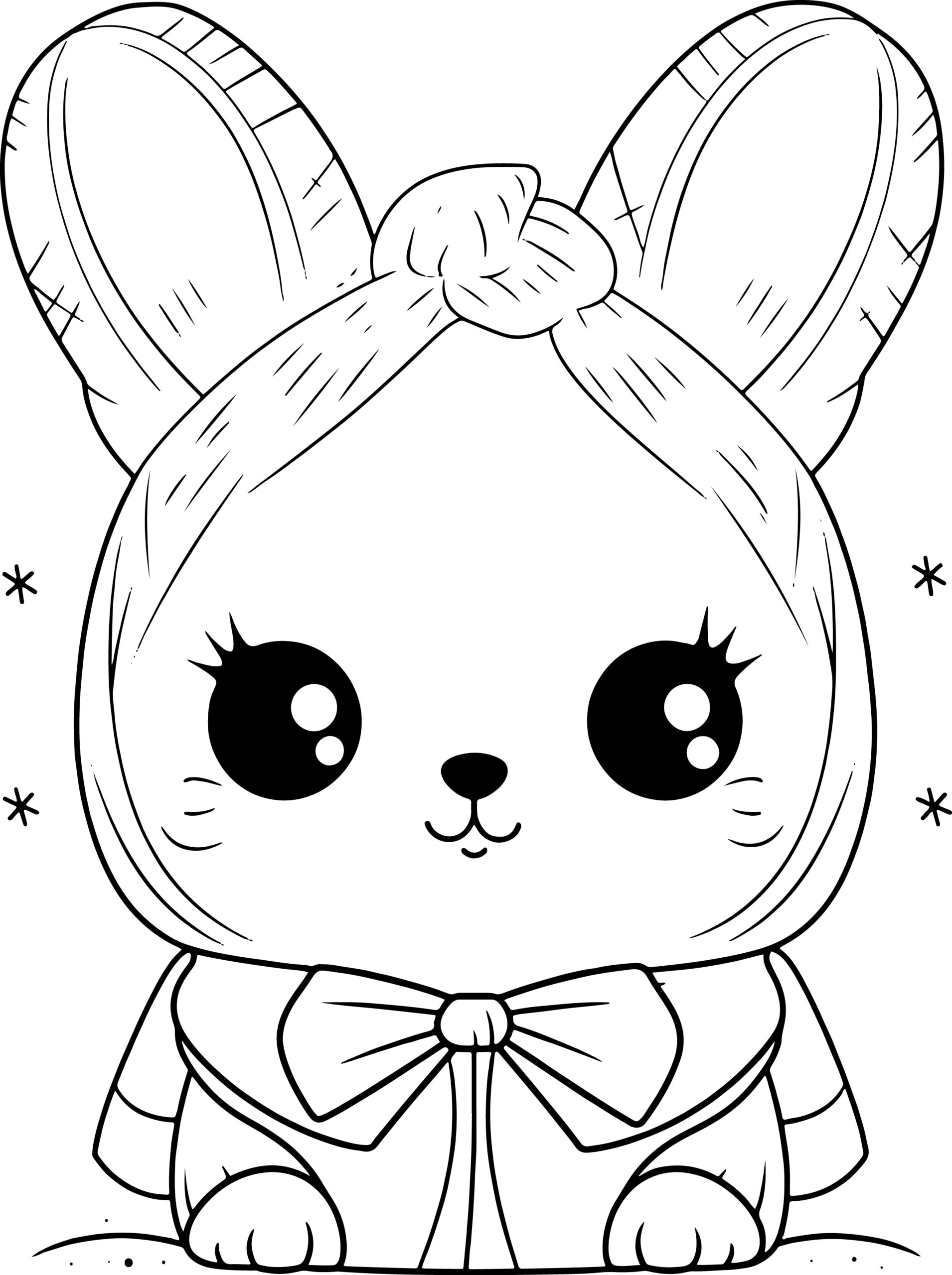 Kawaii Coloring Book: Cute and Easy Coloring pages with Kawaii Animals ...