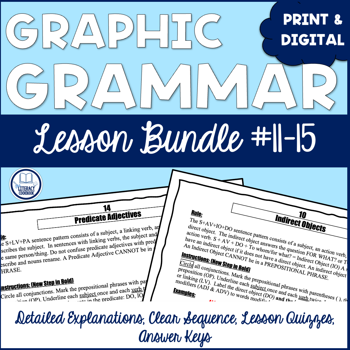 Grammar Lessons 11-15 - Objective Complement, PN, PA, Complement Review
