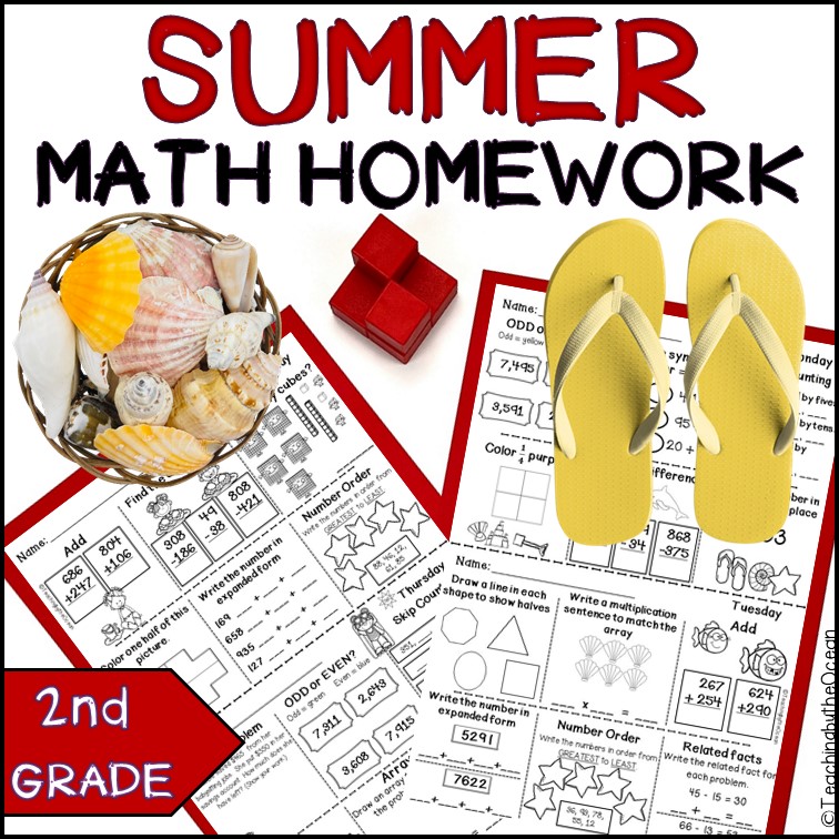 Summer 2nd Grade Math Homework