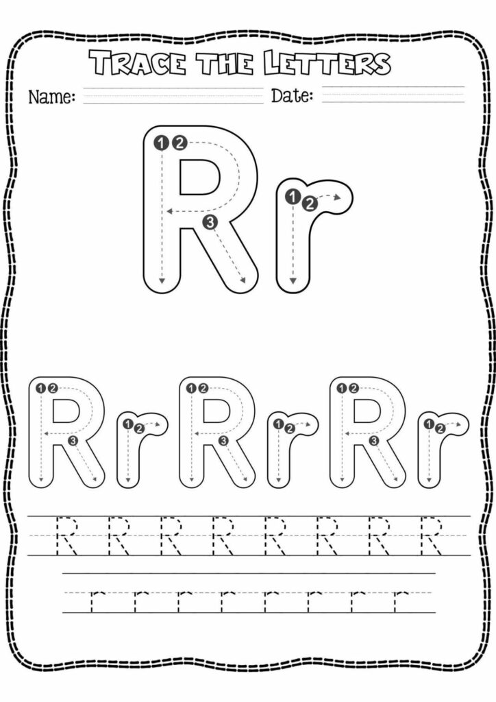 Alphabet Tracing Cards: Handwriting Practice for Letter R - Made By ...