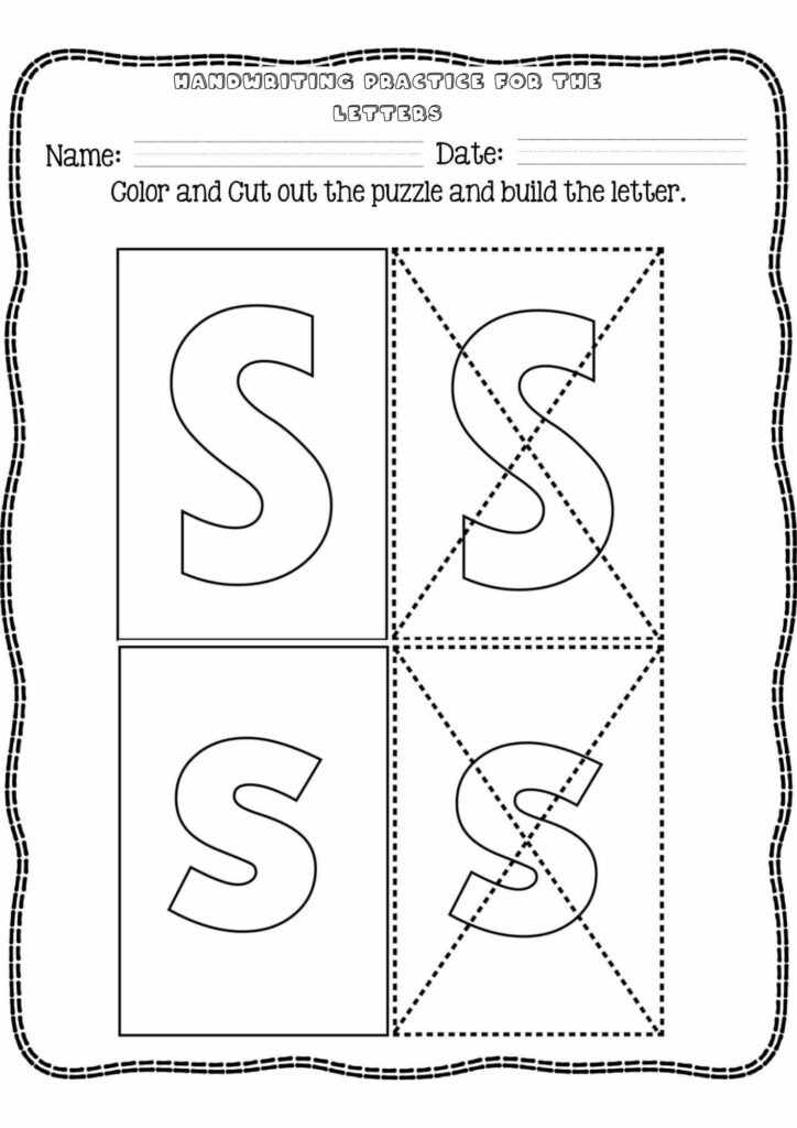 Alphabet Tracing Cards: Handwriting Practice for Letter S - Made By ...