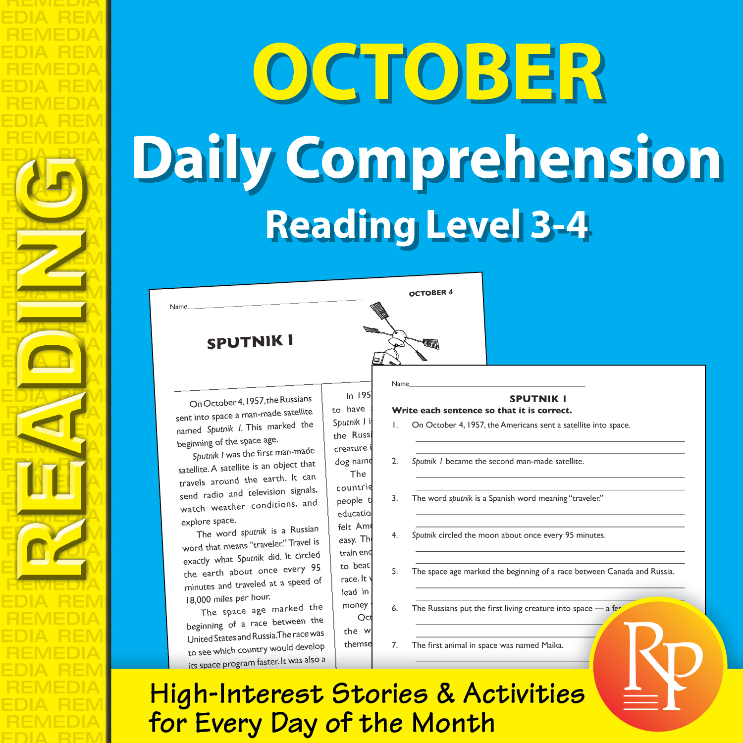 October: Daily Comprehension - Nonfiction - History - Short Passages