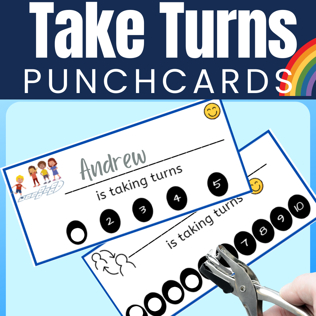 Taking Turns Reward Punch Cards