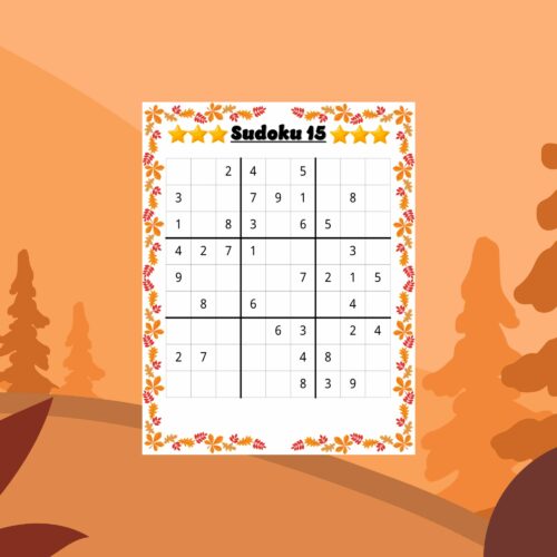 Printable Fall Sudoku Puzzles With Solution - Fun Autumn Season ...