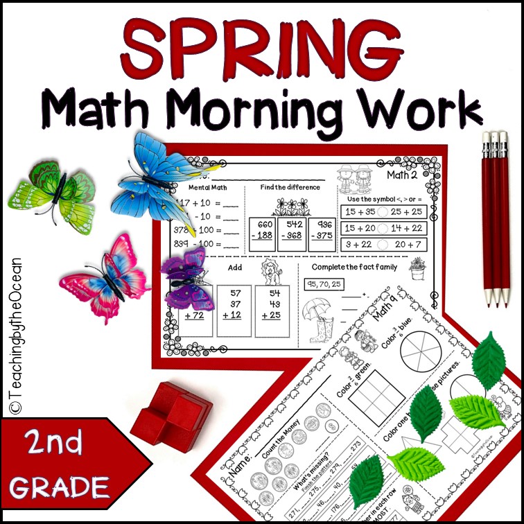 Spring 2nd Grade Math Homework | Made By Teachers