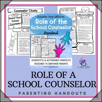 ROLE OF THE COUNSELOR HANDOUT I Coffee with the Counselor Parent Handouts