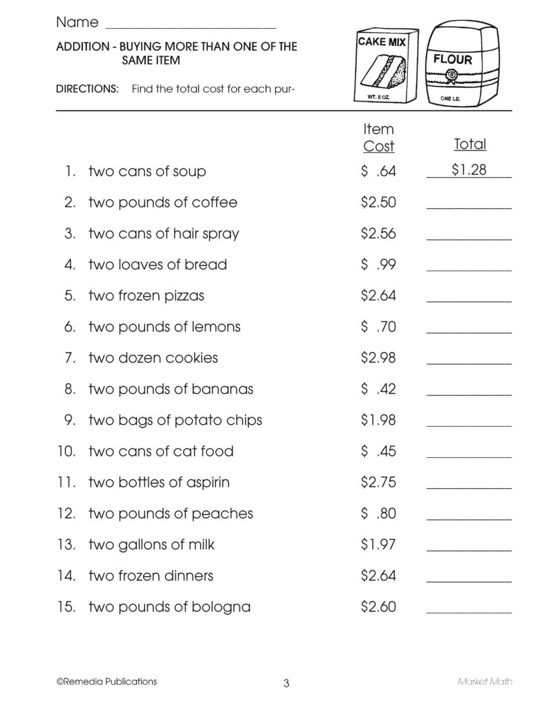 Market Math: Real World Consumer Math - Money Management - Made By Teachers