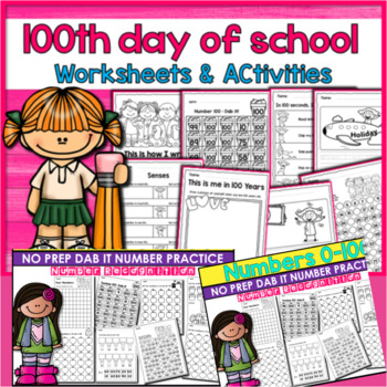 Ultimate 100th Day of School Activities & Math Worksheets Bundle