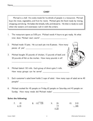 Career Math - Math at Work: 196 Life Skills Word Problems- Multi-Step ...