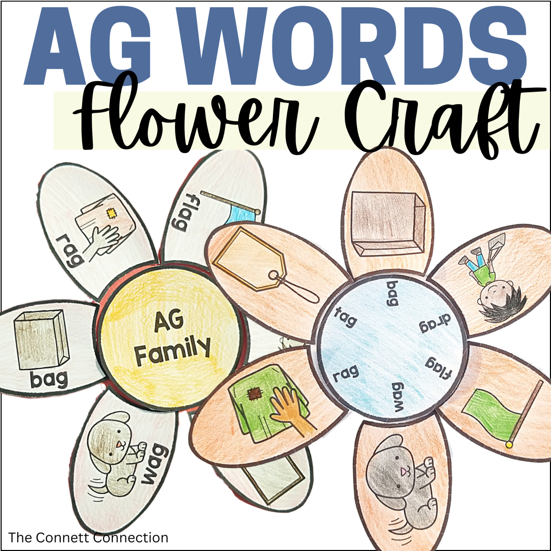 AG Word Family Flower Craft | Made By Teachers