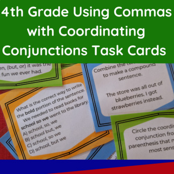 4th Grade Using Commas and Coordinating Conjunctions Language Skills and Grammar