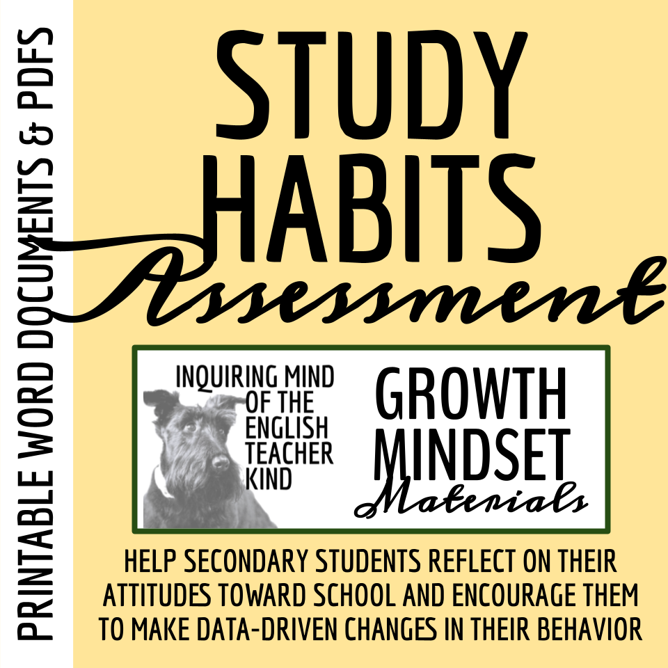 Study Habits Survey, Growth Mindset Activities, and Reflective Prompts