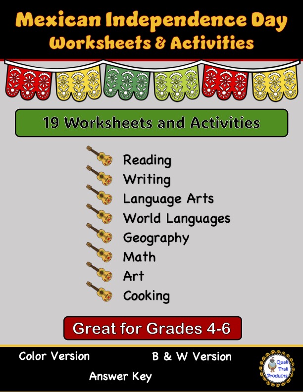 Mexican Independence Day Worksheets and Activities