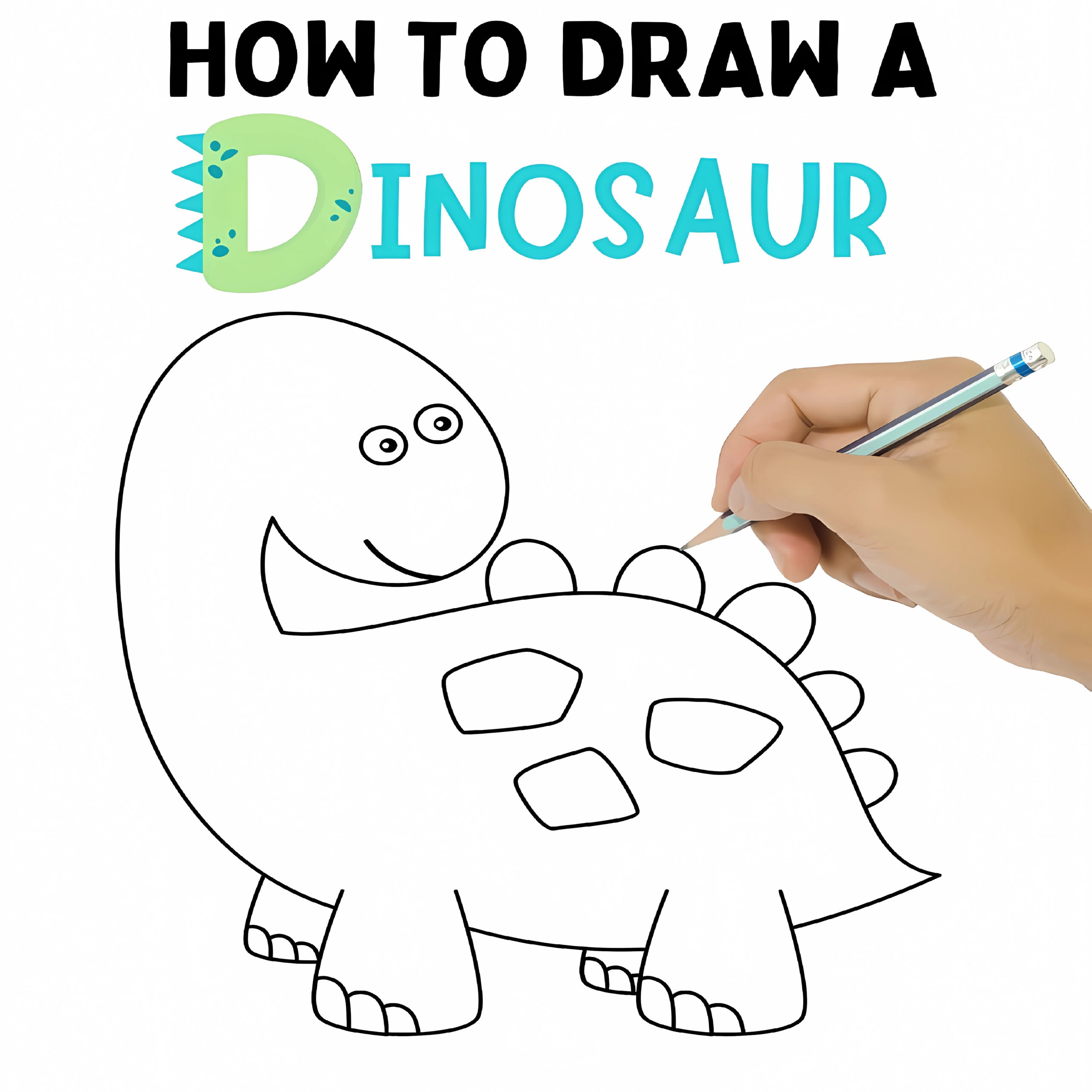 How to Draw Dinosaurs: Step-by-Step Drawings!