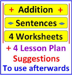Addition Sentences (PLUS 4 Lesson Plan Suggestions) - Made By Teachers