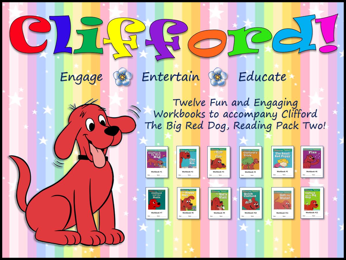 Clifford the Big Red Dog Workbooks for Pack Two