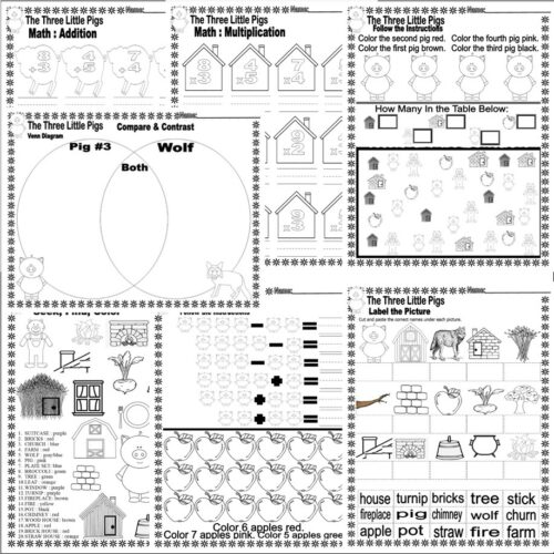 The Three Little Pigs Book Companion Reading Comprehension - Made By ...