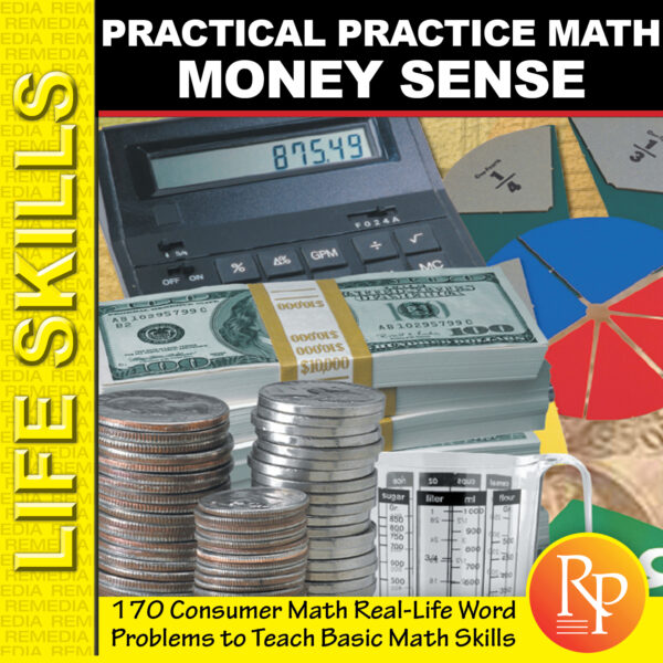 CONSUMER MATH Money Sense: 170 Life Skills Math Word Problems - Made By ...