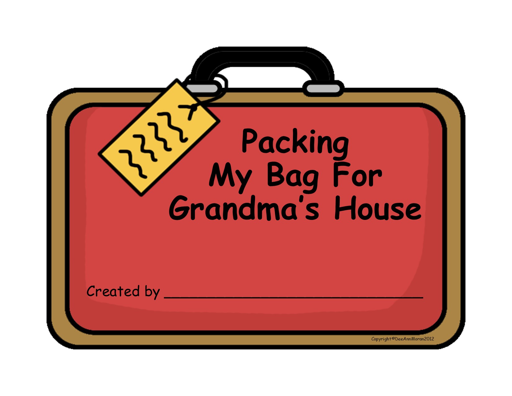 Packing a Bag for Grandma's House-Grandparent's Day