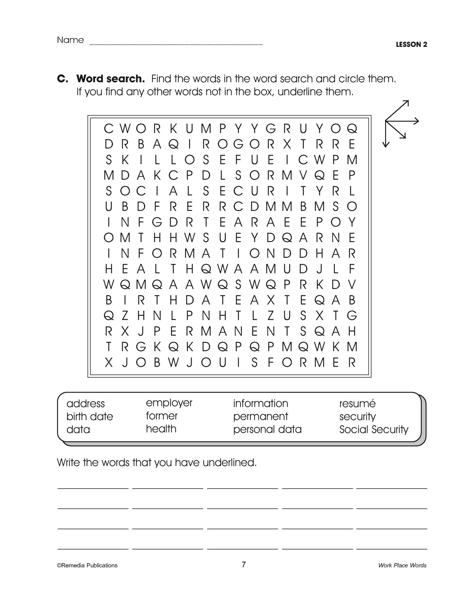 Work Place Words: Consumer Life Skills - Made By Teachers