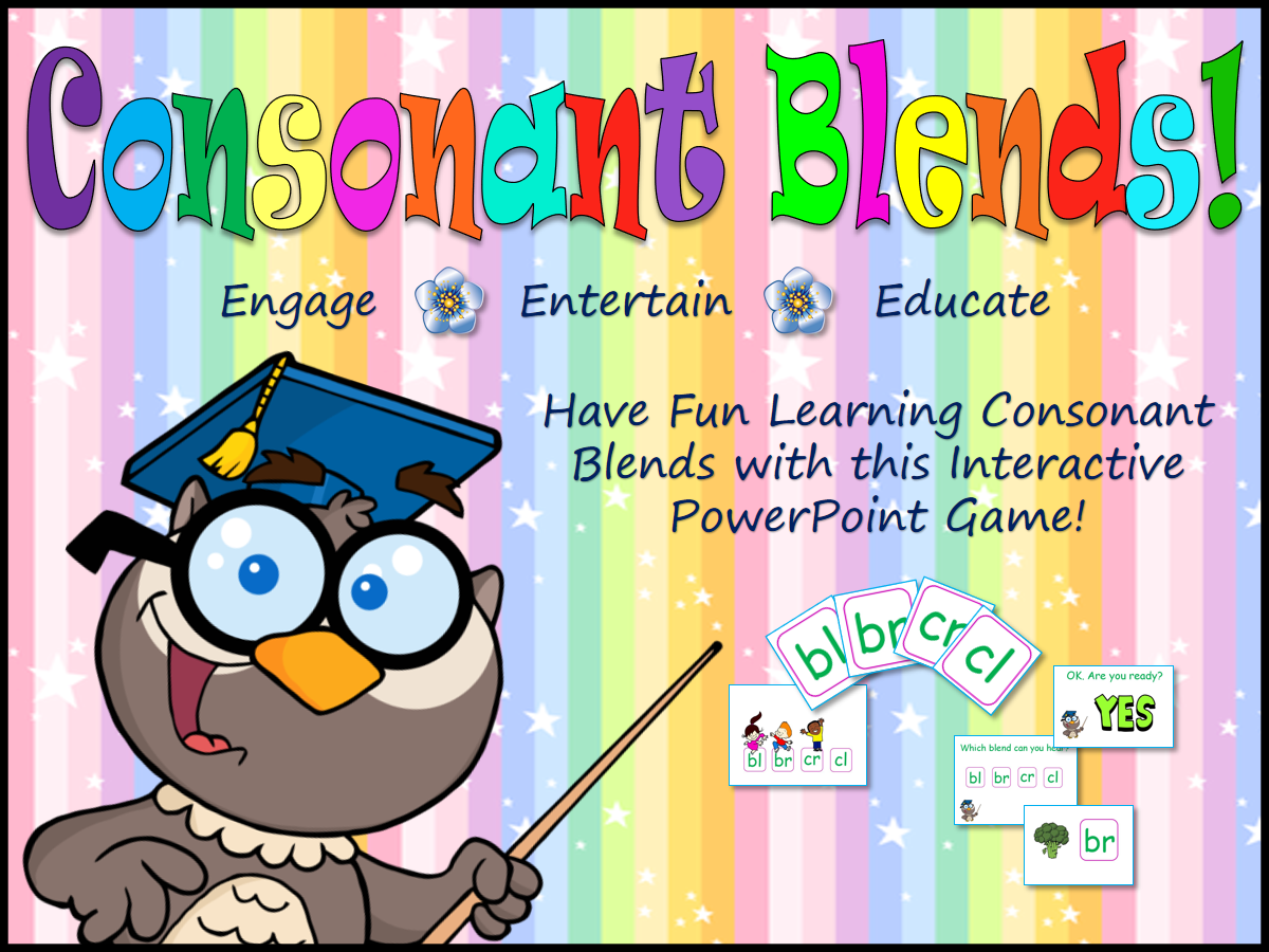 Bumper Pack for Consonant Blends: Worksheets, Flashcards & Fun PPTs!