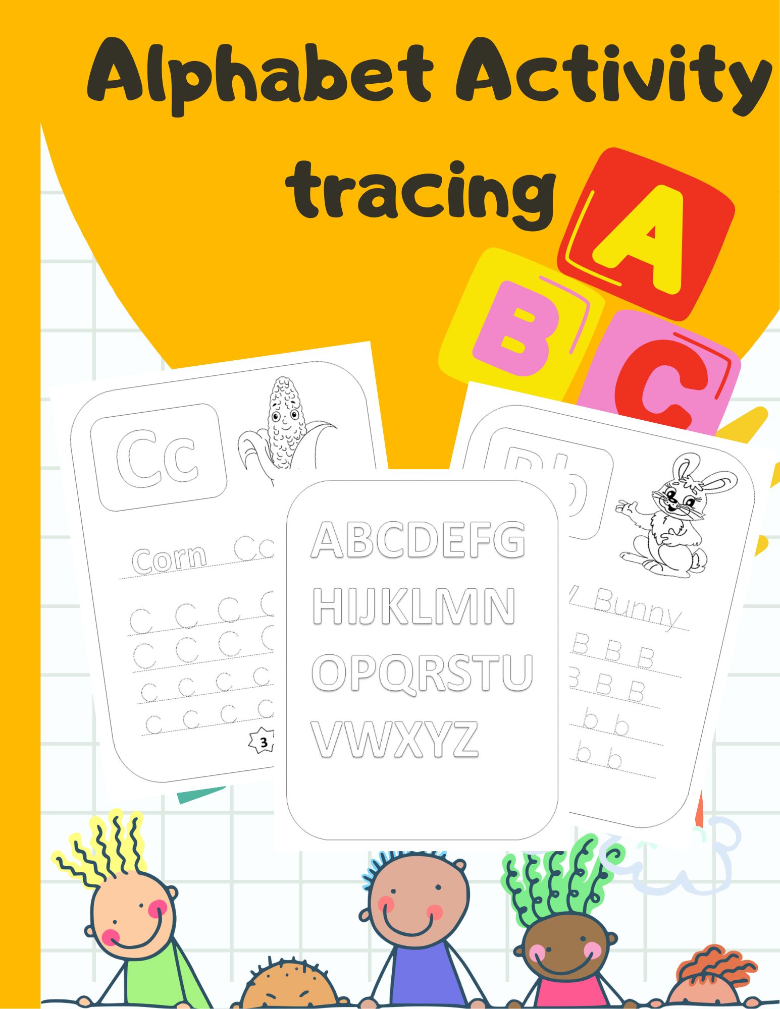 Alphabet Books - ABC Activities - Letter Recognition Sounds Formation &Tracing