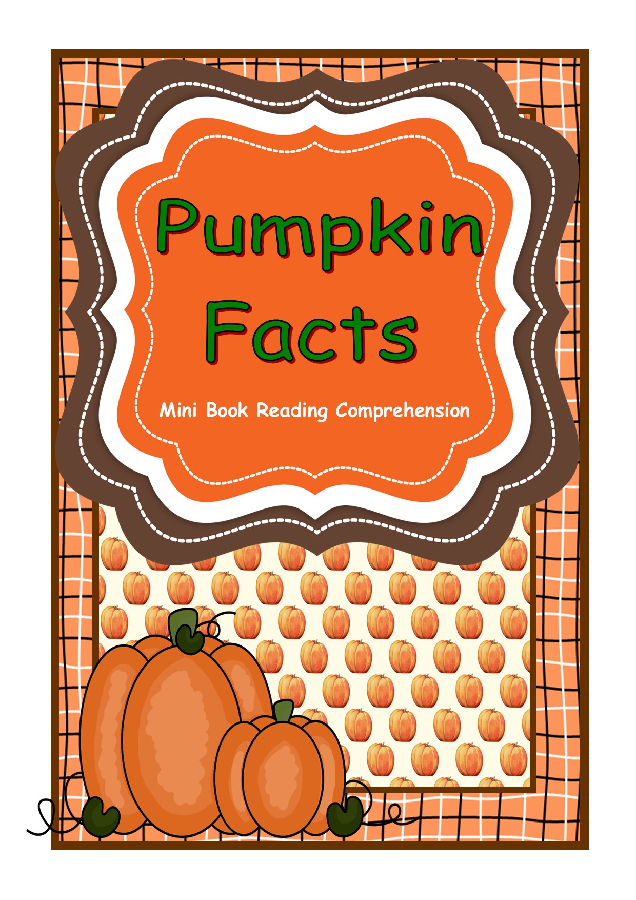 Pumpkin Facts Mini Book Reading Comprehension