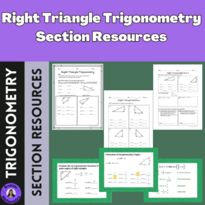 Right Triangle Trigonometry Section Resources