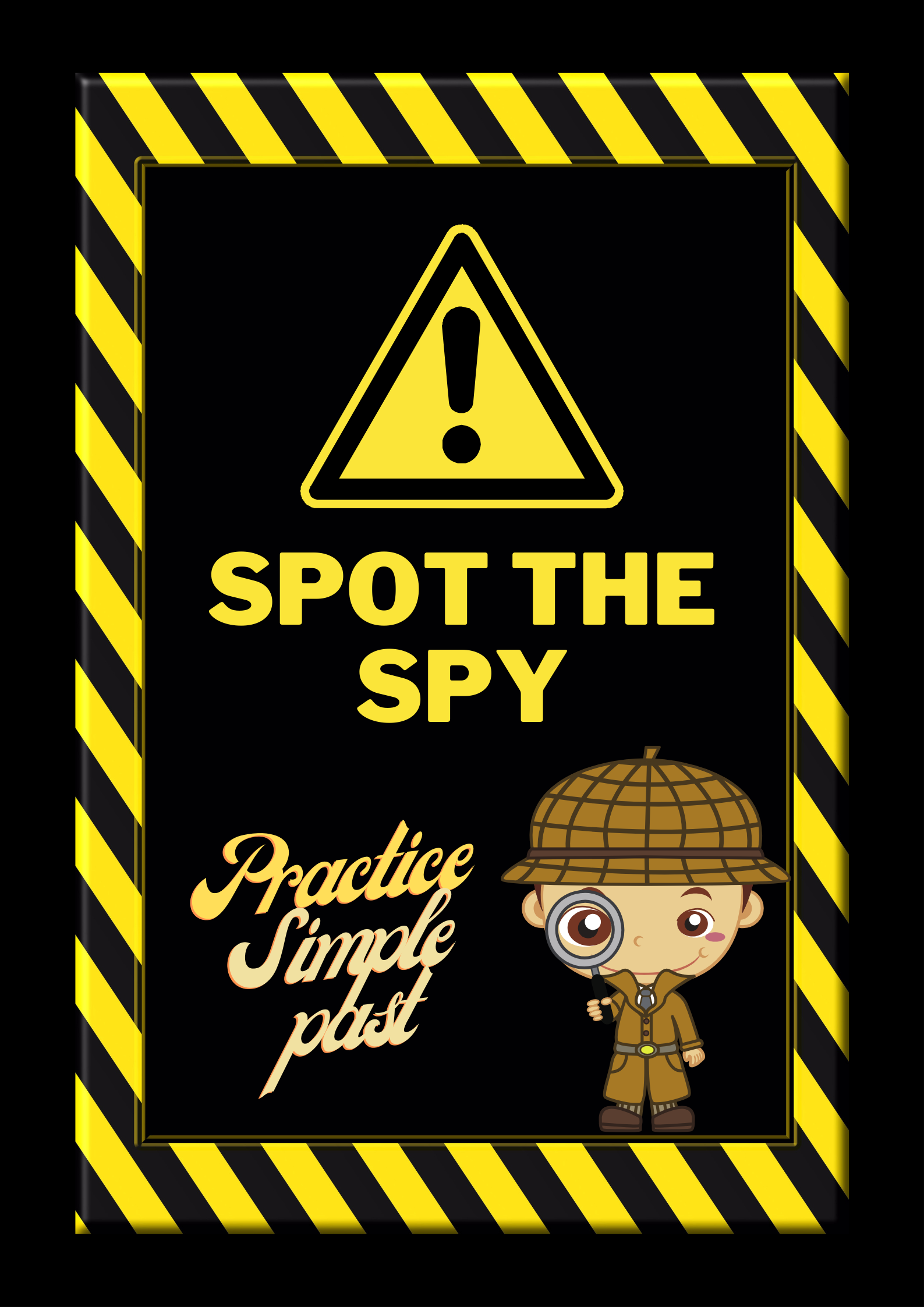 Spot the spy and practice simple past