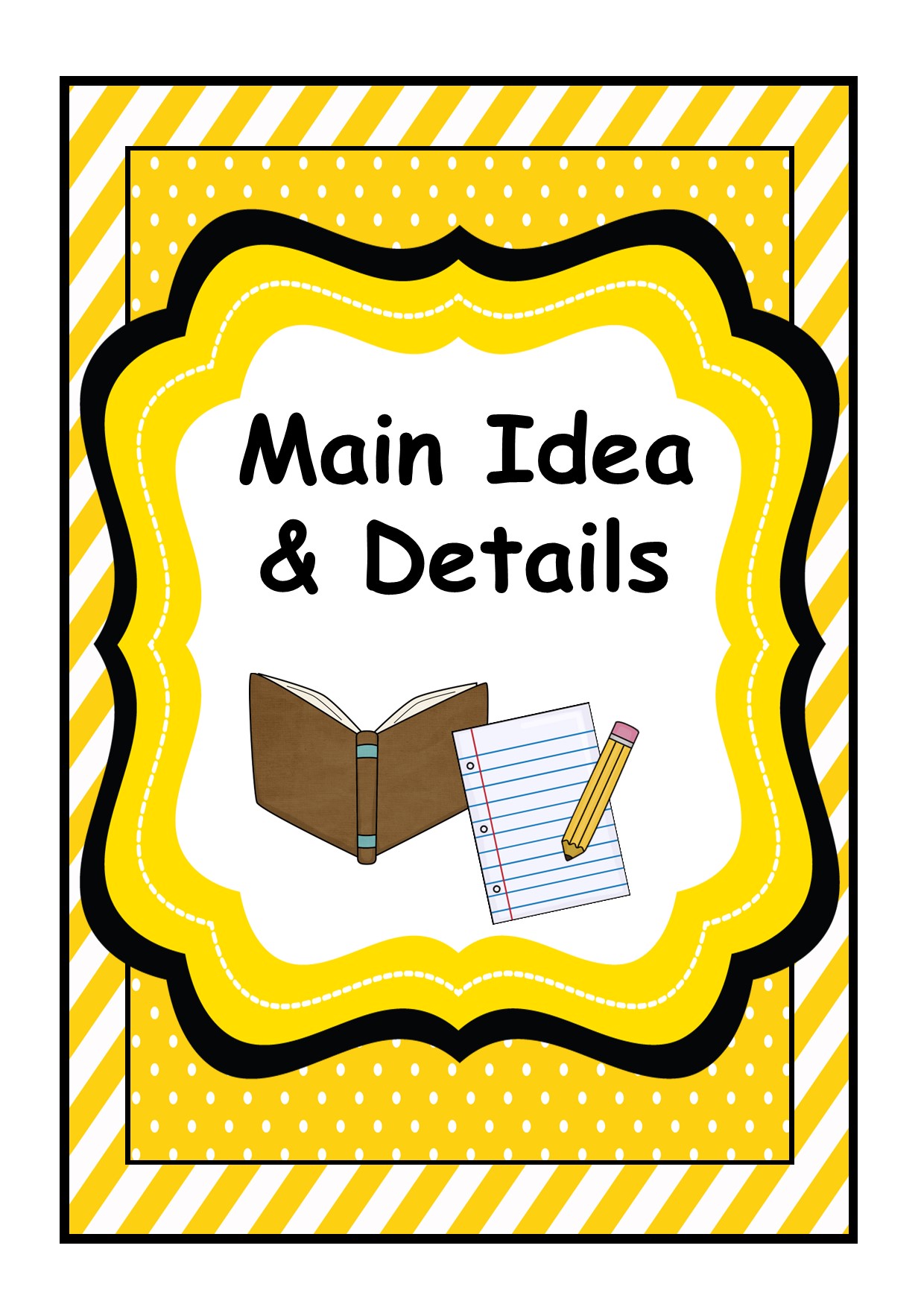Main Idea & Details Comprehension Activities