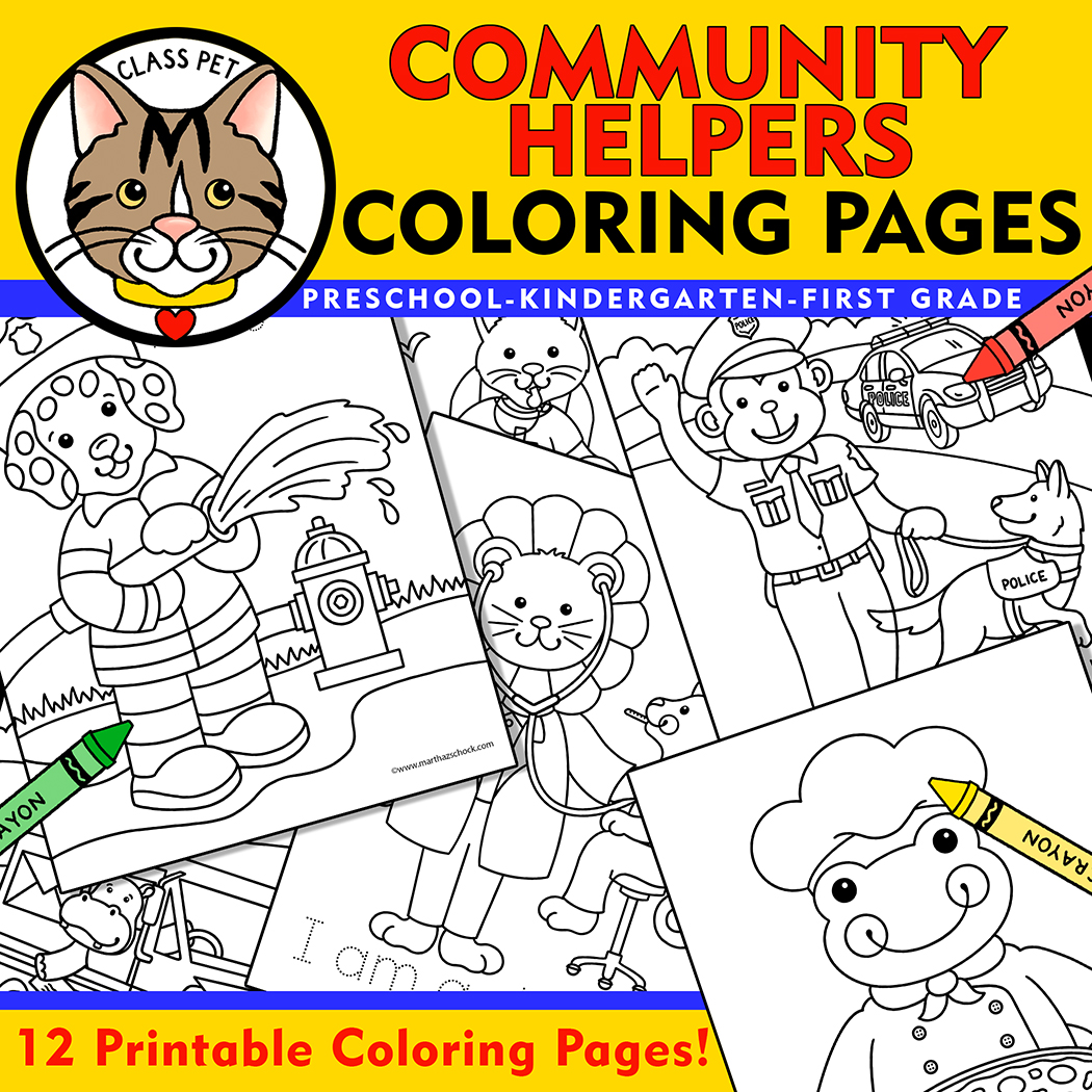 Community Helpers Coloring Pages
