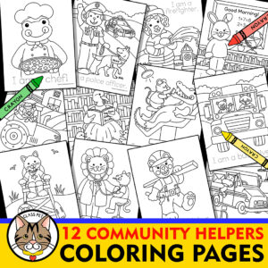 Community Helpers Coloring Pages | Made By Teachers