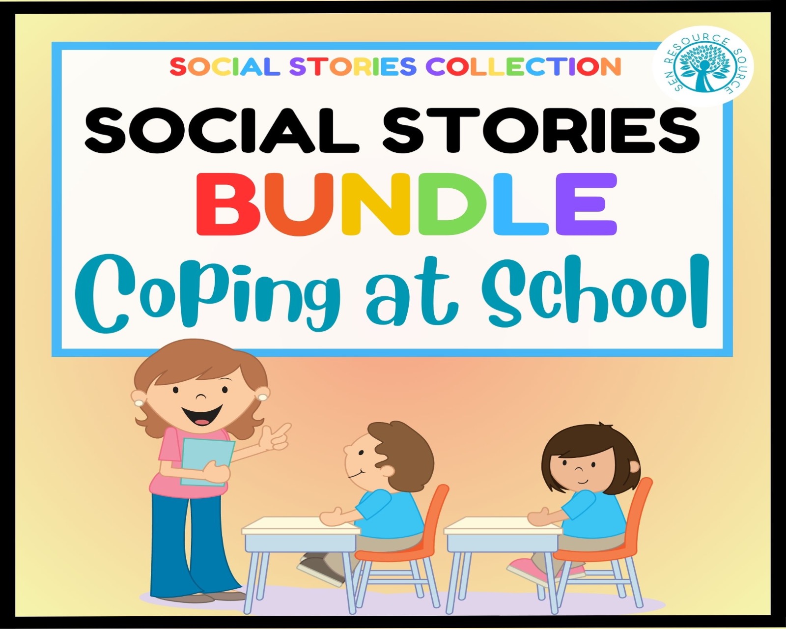 Coping at School Social Stories Bundle