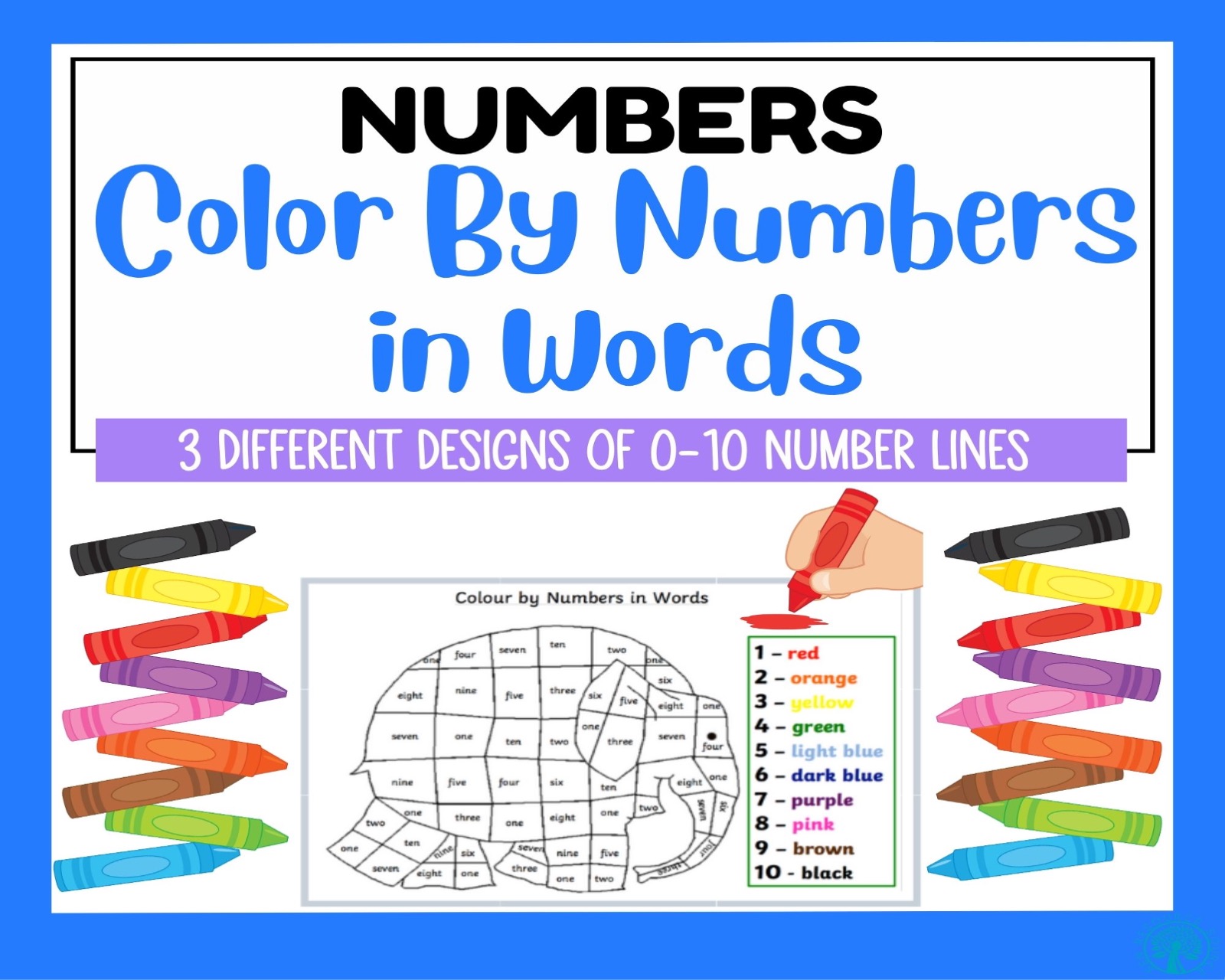 Elephant Color By Numbers