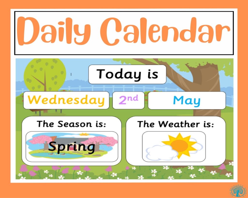 Daily Calendar Display - Made By Teachers