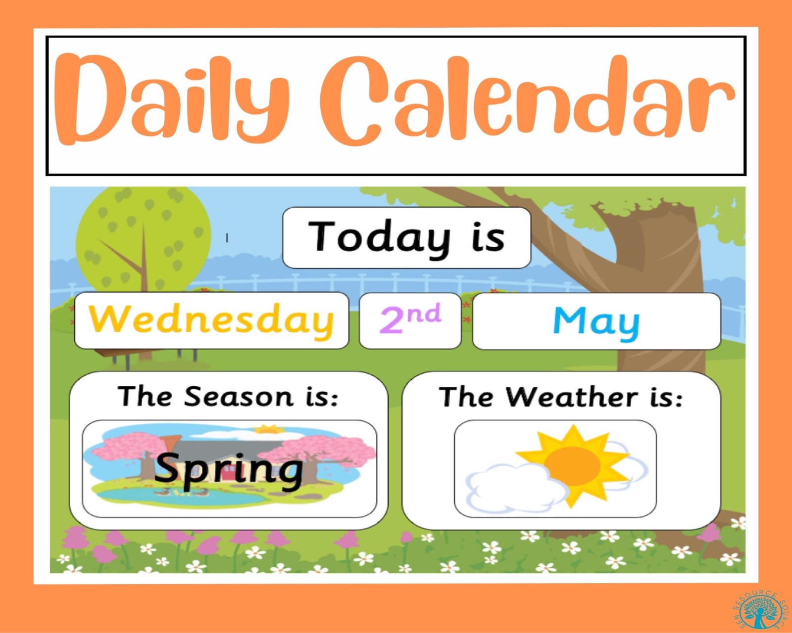 Daily Calendar Display