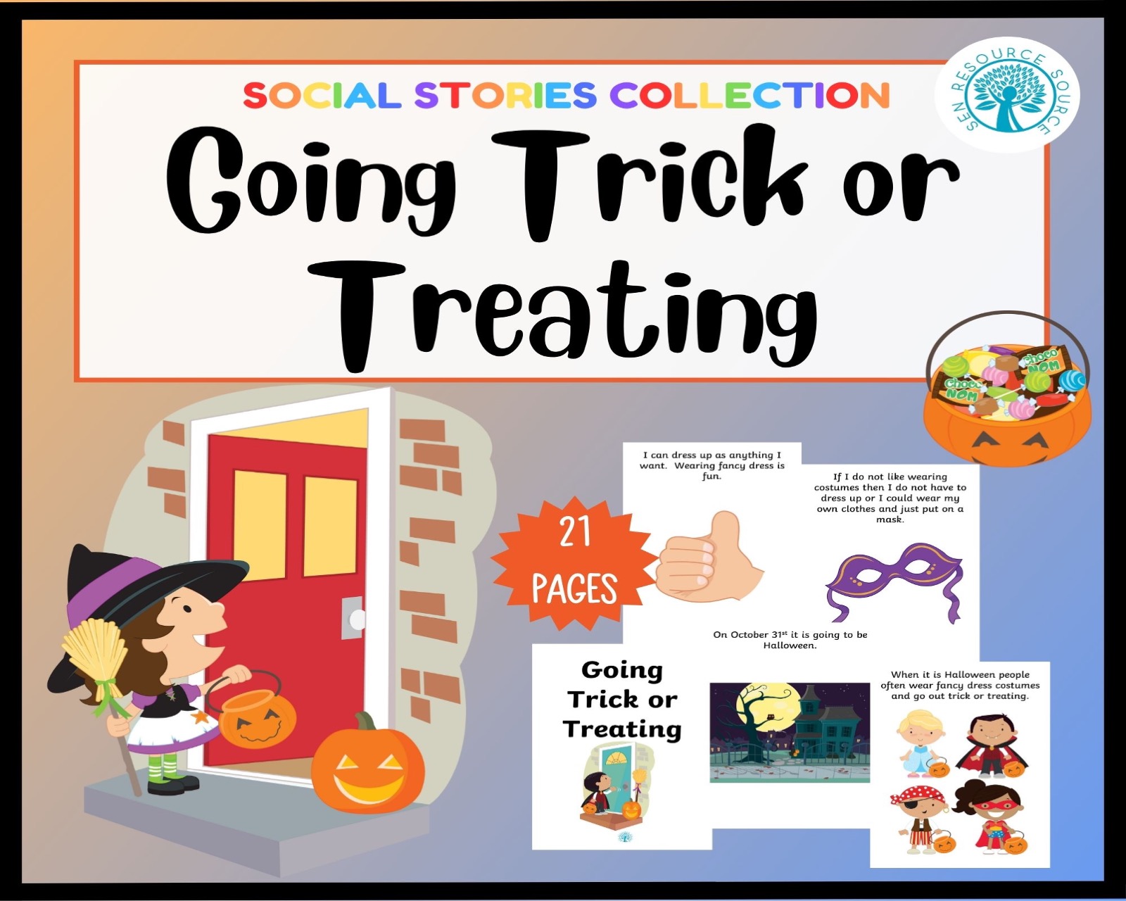 Going Trick or Treating Social Story