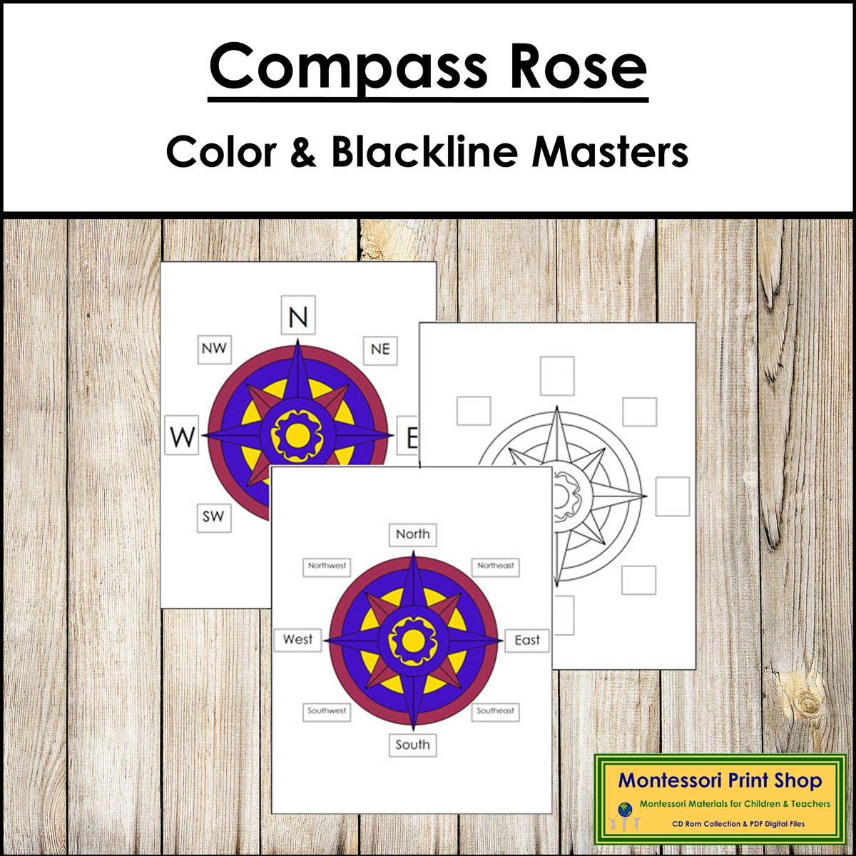 FREE Compass Rose Printables