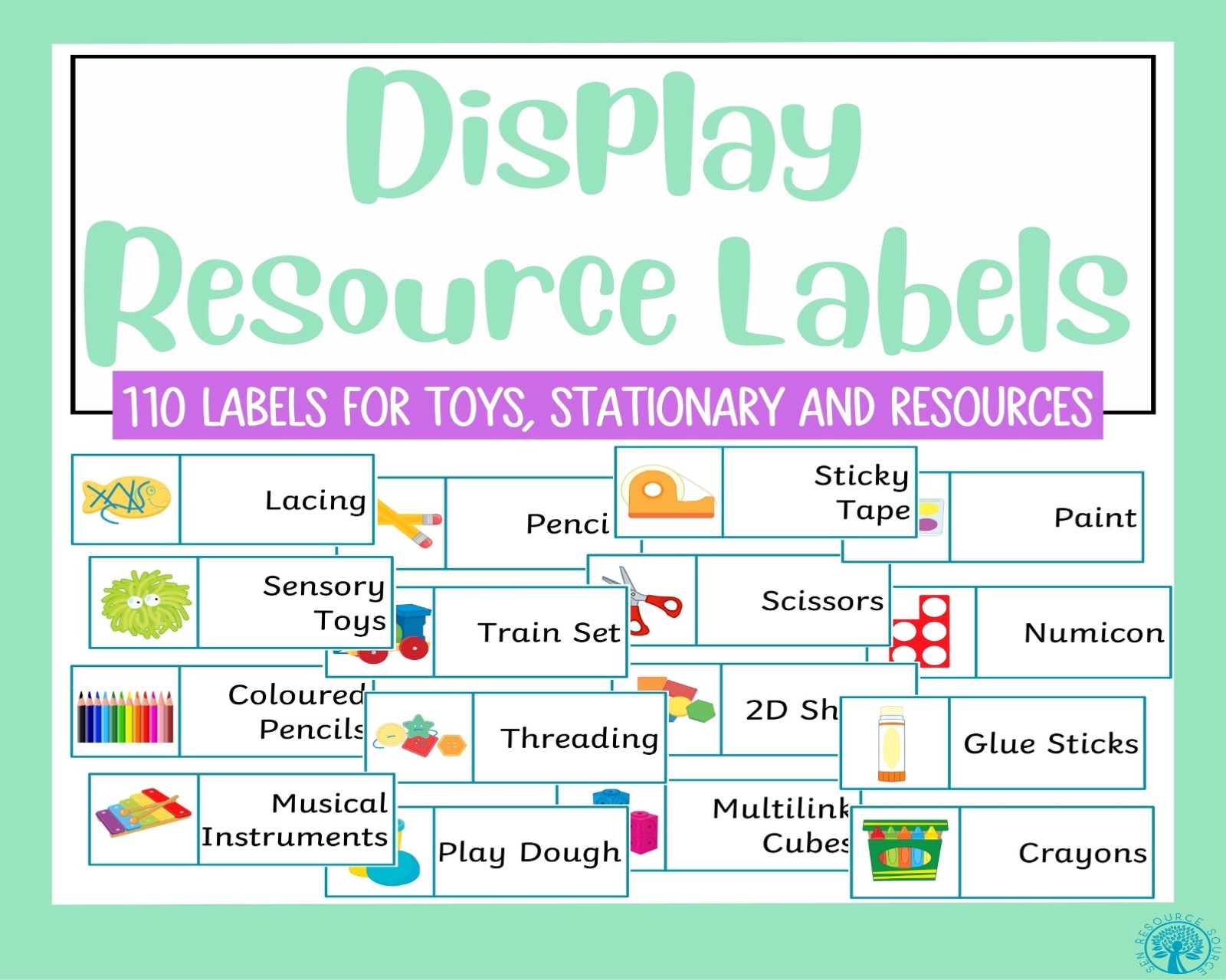 Tray and Resource Labels