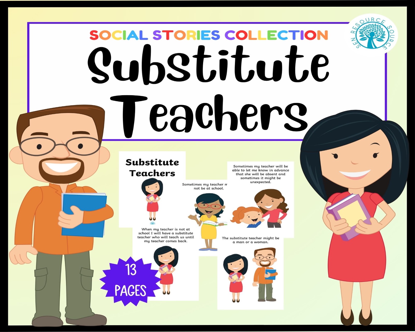 Substitute Teacher Social Story