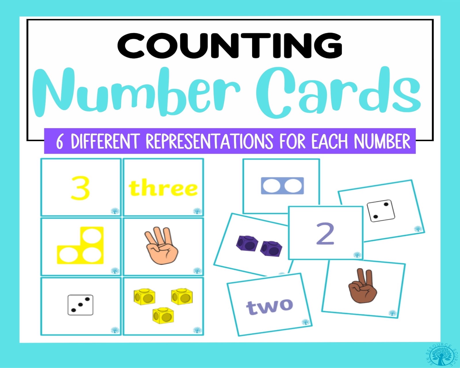 Counting, Number and Quantity Matching Cards