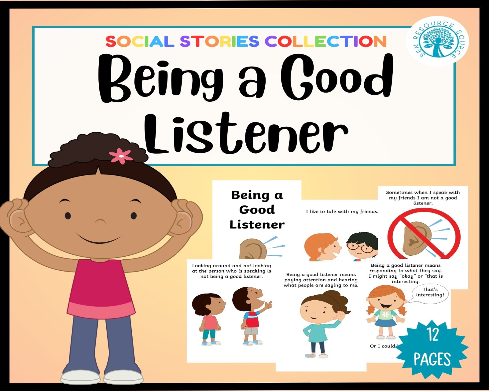 Being a Good Listener Social Story