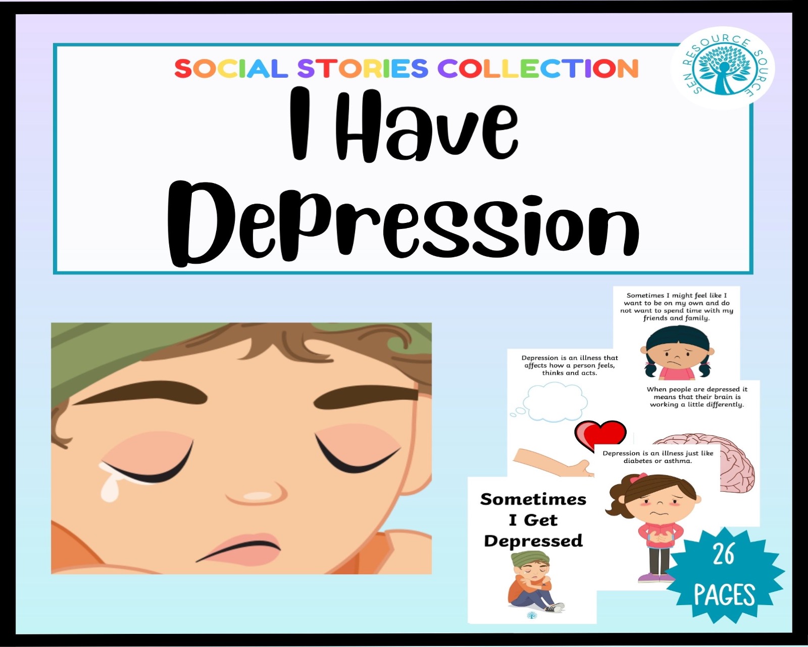 I Have Depression Social Story