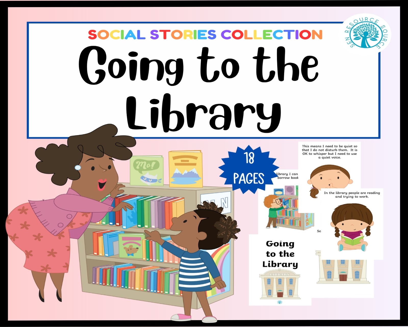 Going to the Library Social Story